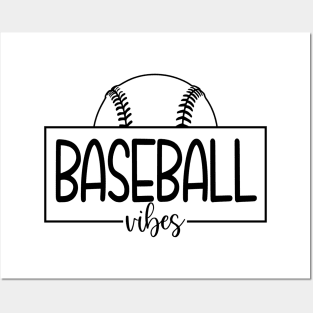 Baseball Vibes Shirt Posters and Art